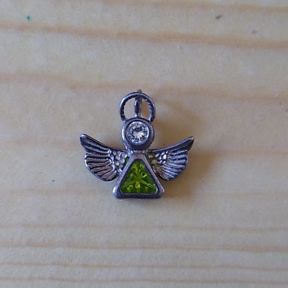 Silver 925 Peridot Angel - Picture 1 of 3